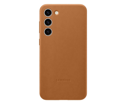 Etui do telefonów SAMSUNG Leather Case do Samsung S23+ Kamelowy